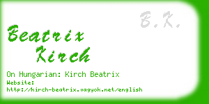 beatrix kirch business card
